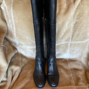 Vince Camuto Bilco over the knee boots, black calf skin. Size 9.